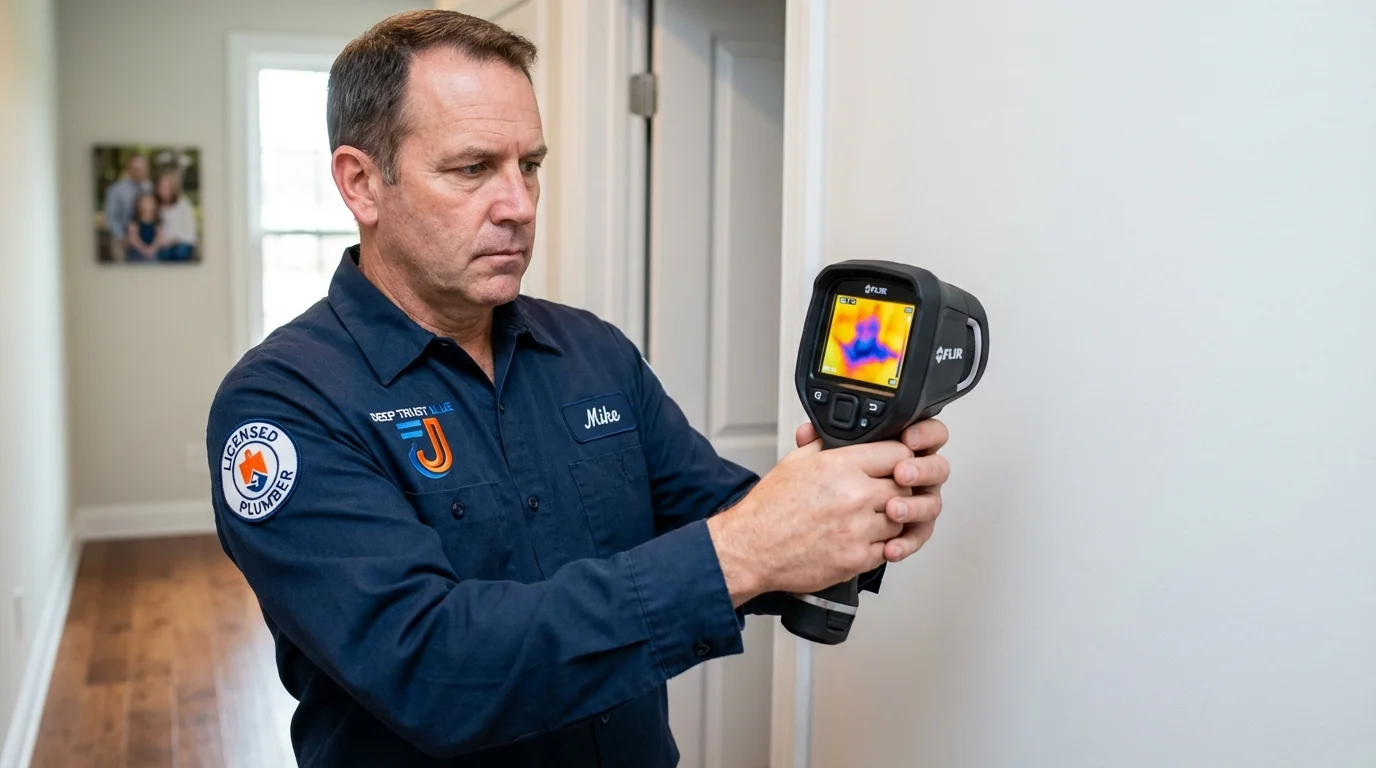 Thermal imaging leak detection by Johns Plumbing LLC in Litchfield